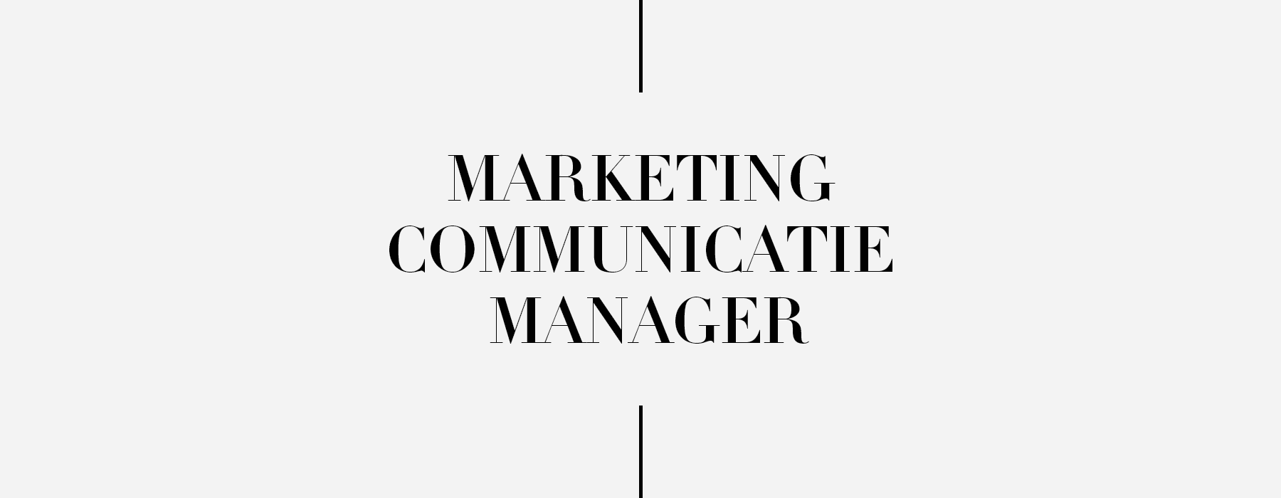 banner vacature Marketing Communicatie manager
